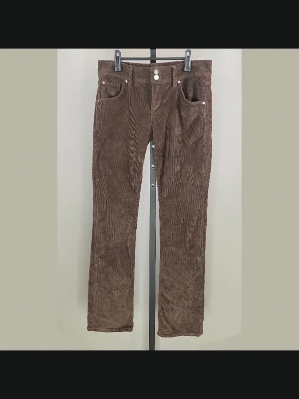 Hudson Jeans Women's Brown Corduroy Boot-Cut Pants